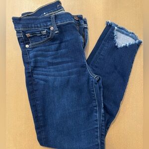7 For All Mankind Indigo Ankle Jeans